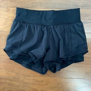 Lululemon black shorts with biker shirt lining